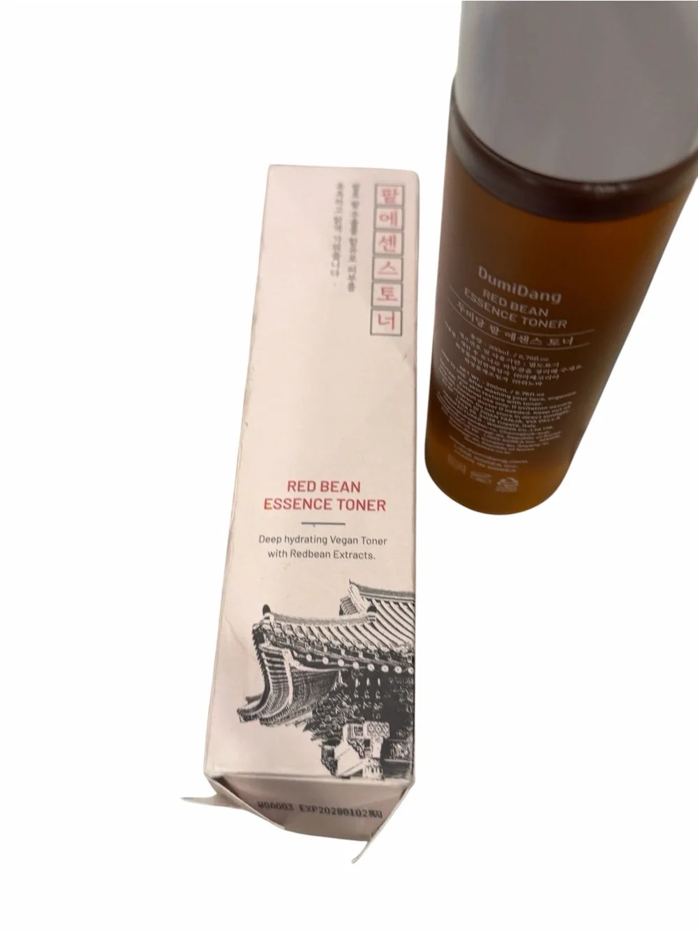 DumiDang‎ Red Bean Essence Toner 200ml Brightening Moisture K-Beauty Sealed NEW